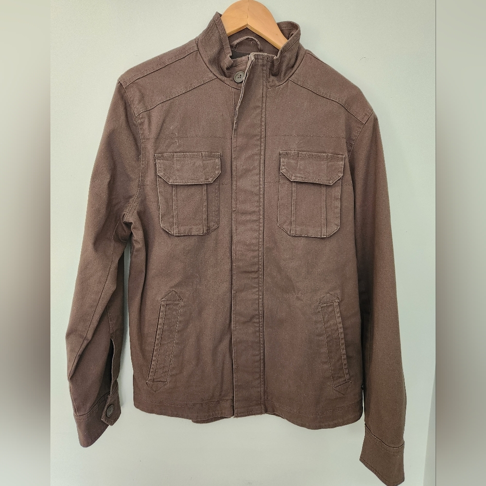 Men's Classic Brown Military Jacket